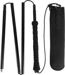 Aventik Fold-able Wading Staff Water Depth Safety Warning Sign Coated Black