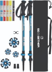 Trekking Hiking Pole Aluminum/Fiberglass/Bamboo Quick adjustable Lock 1 pair