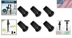 6-Pack Rubber Trekking Pole Tips for Enhanced Outdoor Grip and Stability