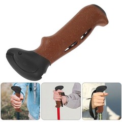 2Pcs Cork Handle Replacement for Nordic Walking Poles Lightweight Durable Grip