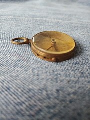 Antique Brass Compass Made In France