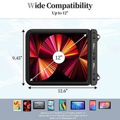 Waterproof Tablet Case Compatible with Fire HD 10, iPad 10th, iPad Pro 12 inch