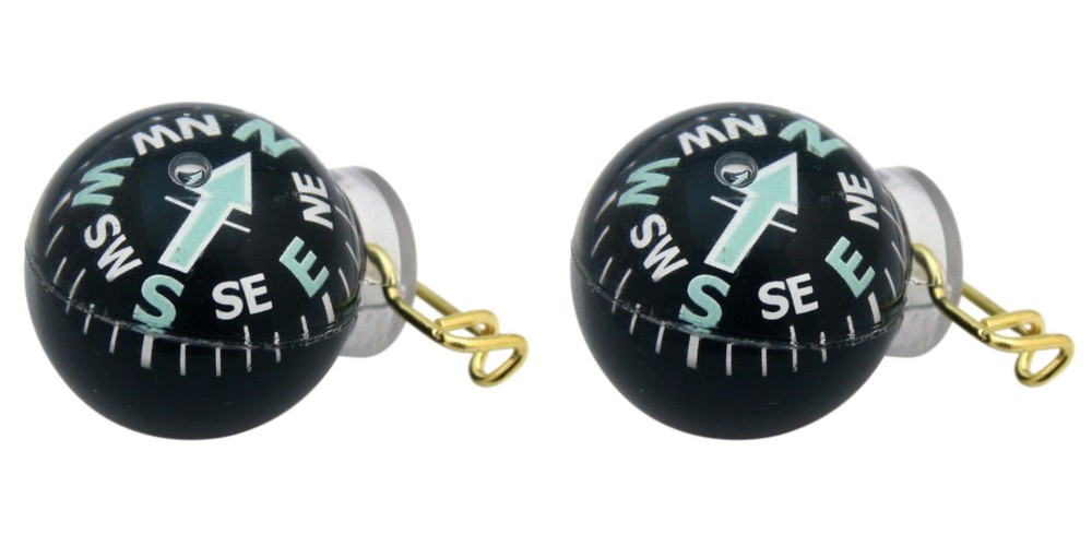Coghlan’s Ball-Type Pin-On Compass Liquid Filled Luminous Arrow Survival(2-Pack)