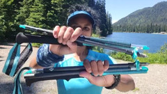 BLACK DIAMOND distance carbon Z DEMO trail run poles ultralite 3 section 105 cm