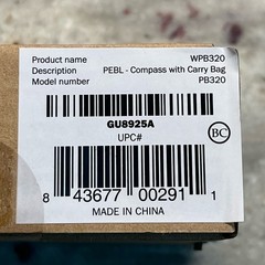 Motorola PEBL 320 Compass With Carry Bag Outdoor UV Level LED Light PB320