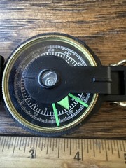 Vintage Brass Ring Engineer Directional Compass Quality Japan TC Works Great
