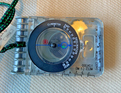 Brunton Eclipse Compass with Original Field Cards, Impact Case and Lanyard