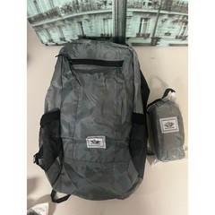 2Pcs Travel Set Waterproof Backpack + Solar USB Fan Sun Hat Adjustable