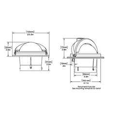 Ritchie F-82W Voyager Compass – Flush Mount – White F-82W UPC 010342140067