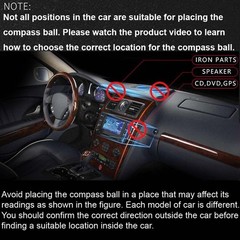 Automotive Compass Ball for Car or Boat