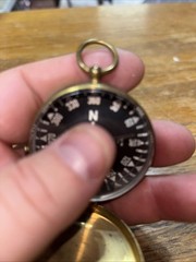 Vintage German Brass Hunting Hiking Compass