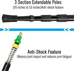 Trekking Poles Collapsible Hiking Poles, Aluminum 7075 Walking Poles Sticks wit