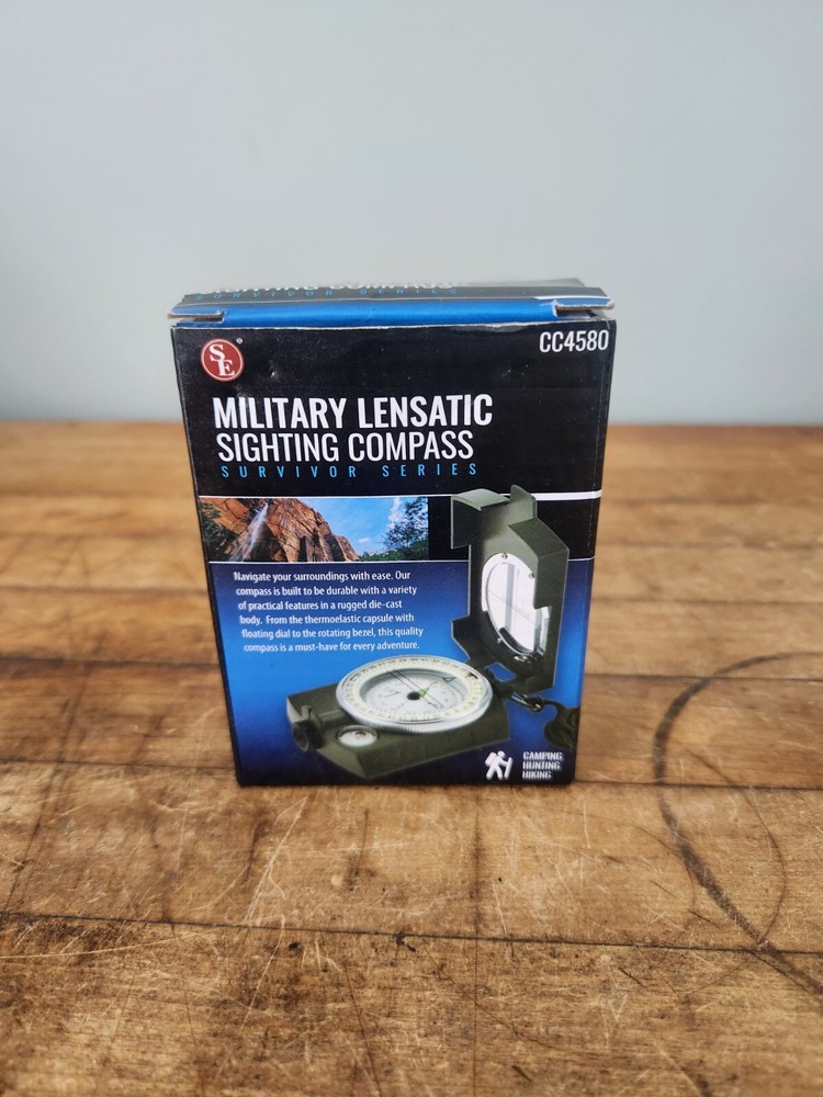 Se CC4580 Military Lensatic Sighting Survival Emergency Compass
