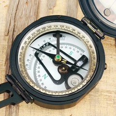 100% Working Brass Brunton Pocket Vintage Compass With Leather Case