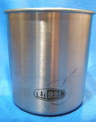 GSI Glacier Minimalist Stainless Steel Cup 4″ Tall x 4″ Across Cook Kit Part