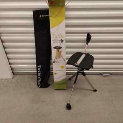 STEP2GOLD Ta-Da Chair Series 2, Portable Trekking Hiking Pole in Black, 32″