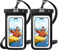 2 Pack Waterproof Phone Pouch Case Up to 7″, IPX8 Underwater Phone Case Black