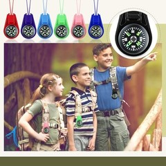 Compass for Kids Hiking and Survival Small Mini Pocket Compasses Keychain 25