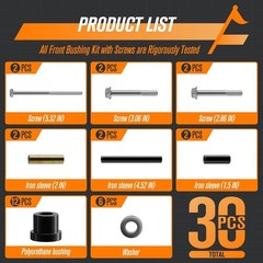 Front Bushing Kit for 2004-Up Precedent Carts – Polyurethane Spring & A-Arm Set