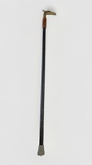 VINTAGE BRASS EAGLE HEAD WALKING CANE HANDLE WITH WOODEN STICK 36” TALL