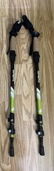 2x TrailBuddy 1A Walking Trekking Poles Lightweight Adjustable Collapsible Green
