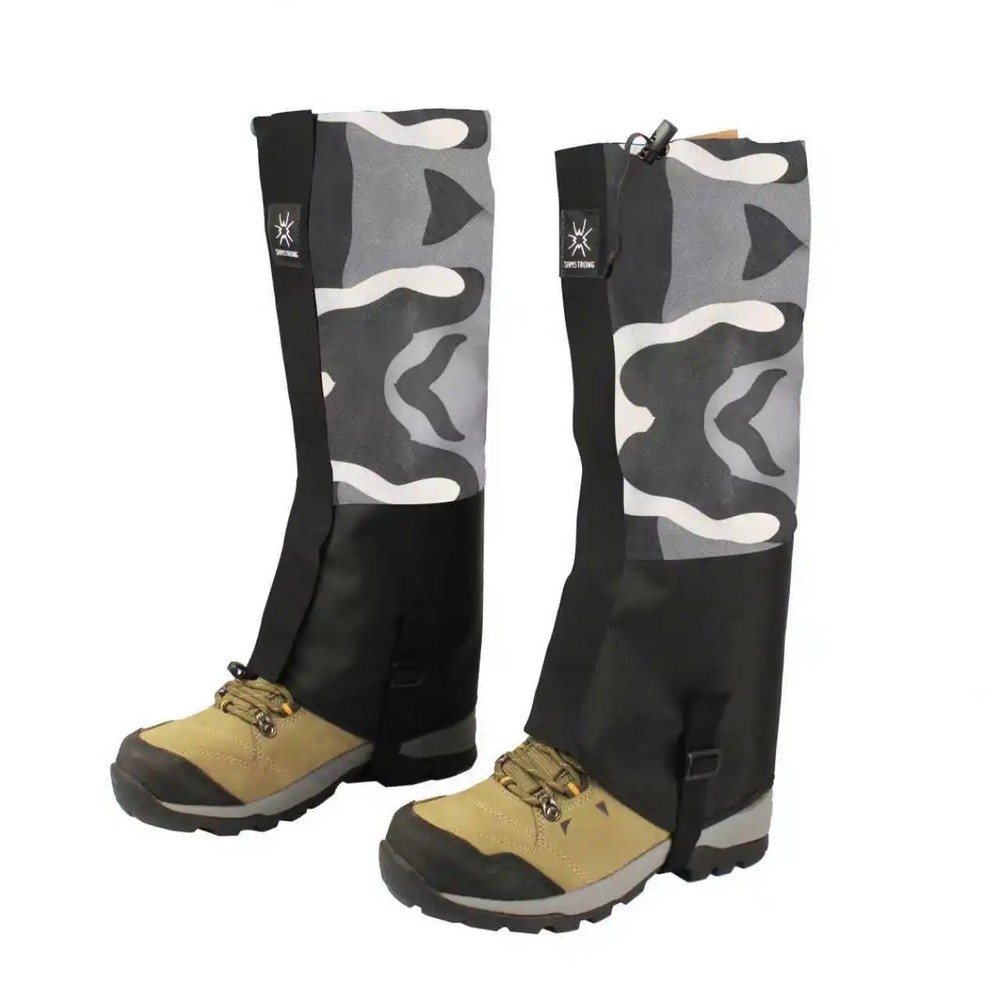 Waterproof Leg Gaiters Hiking Snow Sand Protection Ski Mountaineering Gear