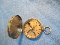Pathfinder Pocket Compass Precise Item #23404 Magnetic needle w/ lock, chrome