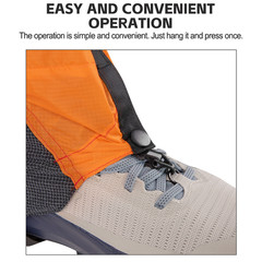 For Hiking Ankle Gaiters Waterproof Low Cut with Tear Resistant Fabric