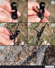 20 Pack Black Aluminum Rope Tensioners Camping Tent Guyline Cord Adjusters