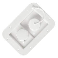 Trailer Water Inlet with Gravity Fill Cover and One Way Municipal Valve