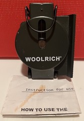 WOOLRICH ENGINEER LENSATIC COMPASS W/Instructions FOLDING FIELD Black Hard Case