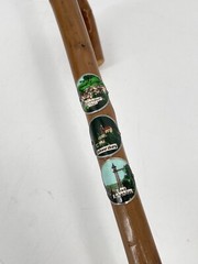 * 4 x WALKING STICK WALKING STICK ALPINE HIKING VINTAGE GERMANY AUSTRIA