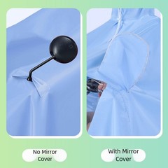 Detachable Rain Hood Enlarged Size Design Fits Over Helmets Lightweight Design