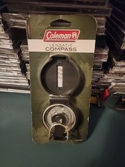 “COLEMAN” LENSATIC COMPASS LIQUID-FILLED,LUMINOUS LETTERS,RUGGED CASE,BRAND-NEW