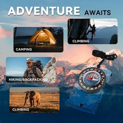 Compass Hiking Survival, Wilderness Survival Compass for Kids- Magnetic Gear …