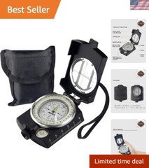 Multi-Functional AF-4580 Military Compass with Pouch – Perfect for Adventurers