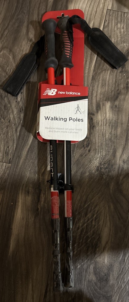 New Balance Trekking Poles Hiking Walking Outdoors Adjustable Height Sturdy NEW