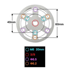 Tripod Adapter For ZWO CNC Aluminum Adapter M6 Mounting Holes Lightweight Design