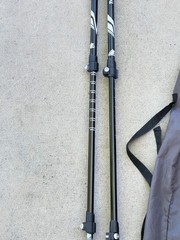 Set of Trail Buddy Trekking Poles 105-135CM Black .. 10N