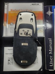 Magellan Meridian Color Handheld GPS Receiver With Manuals And Memory Card