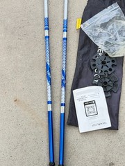 Set of Trekology Trek Z Folding Trekking Poles 105-120CM Blue..8Q