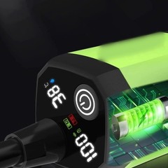 9000mAh Camping Shower with Quiet Operation and LED Display for Outdoor Use