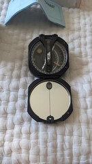 Military Brunton Style Pocket Transit Original Compass w/Case Dresser-Argus Inc