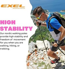 Nordic Walking Poles #1 Rated. 1-Piece Poles In 32 Lengths. Not Collapsible Junk