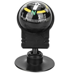 2PCS LC282 ABS Portable Car Compass Guide Ball With Suction Cup Outdoor