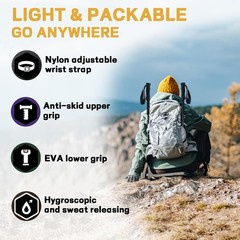Carbon Fiber Trekking Poles 2 Pcs Ultra Lightweight Telescopic Collapsible