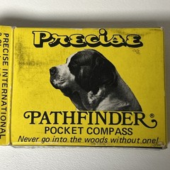 Vintage Precise Pathfinder Pocket Compass w Box Made in Japan Model 23206