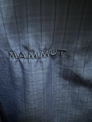 Mammot Mens Long Sleeve Hiking Shirt Blue Grid Pattern Size Medium