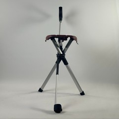 STEP2GOLD Ta-Da Chair Series 2, Portable Trekking Hiking Pole in Brown 34.3″