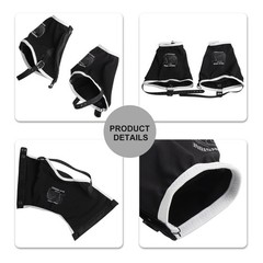 Shoe Protection Gear Waterproof Low Gaiters Ideal for All Outdoor Activities